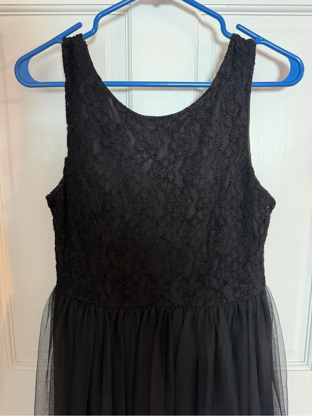 Black Lace & Tulle Party Dress - Picture 2 of 5